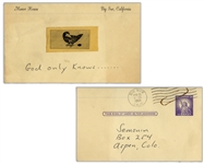 Playful Hunter S. Thompson 1961 Postcard From Big Sur Proclaiming, God only Knows......